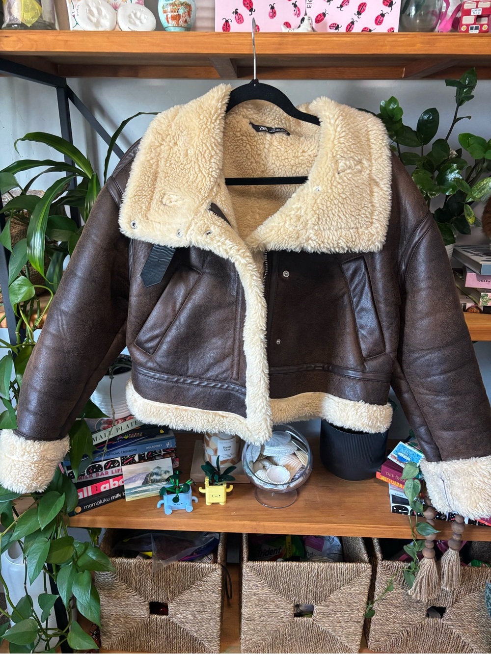 Zara Brown Double-Faced Jacket | Small